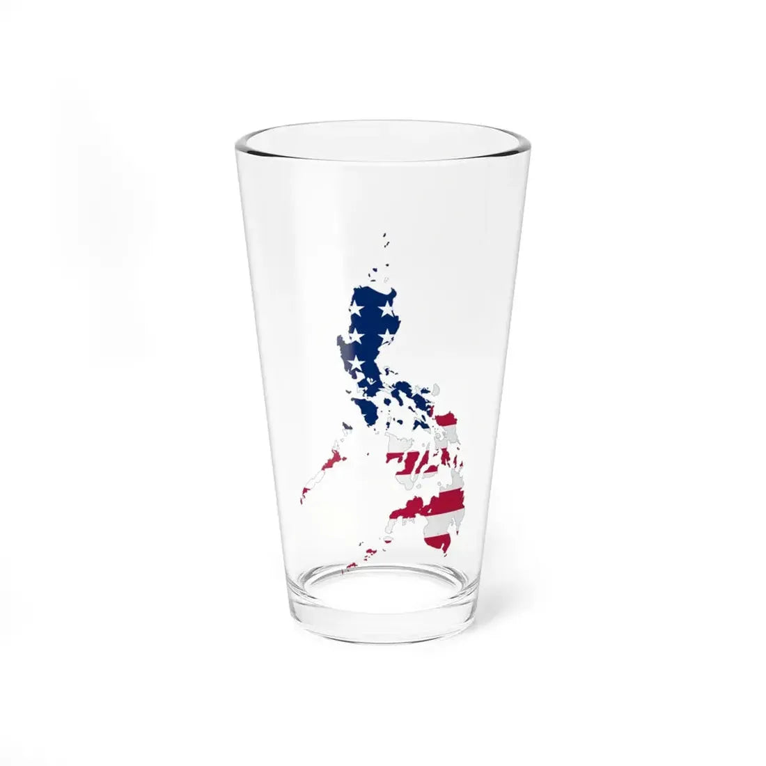 Flag map of the Philippines 1912-1946 (Philippines) Pint Glass 16oz 16oz - Go Mug Yourself