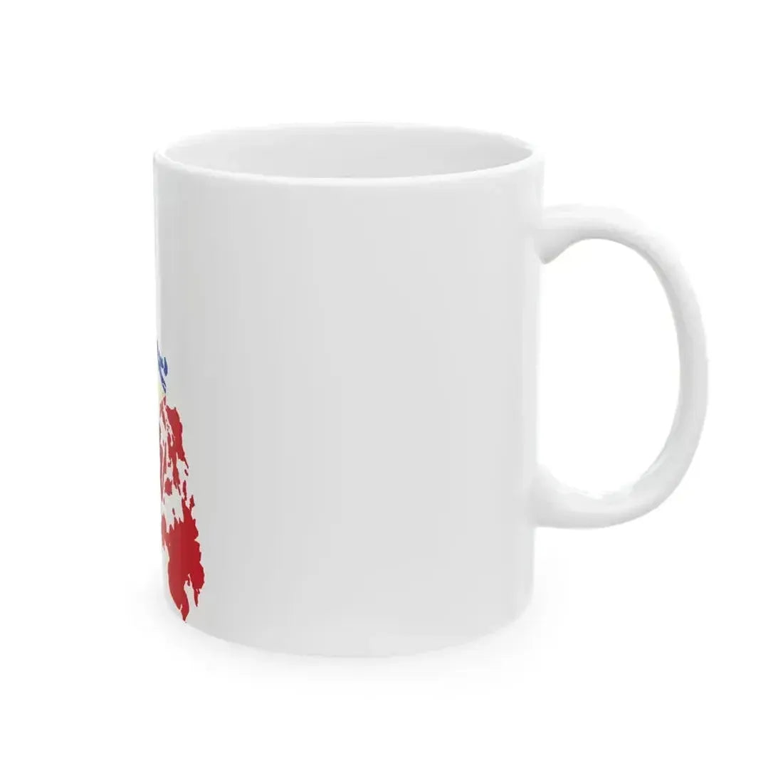 Flag map of the Philippines (Philippines) White Coffee Mug - Go Mug Yourself