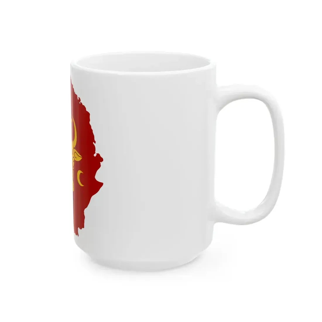 Flag-map of the Principality of Moldavia (Moldova) White Coffee Mug - Go Mug Yourself