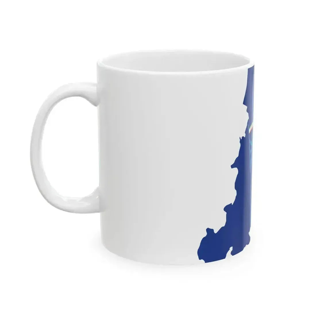 Flag map of the Province of Bologna (Italy) White Coffee Mug - Go Mug Yourself