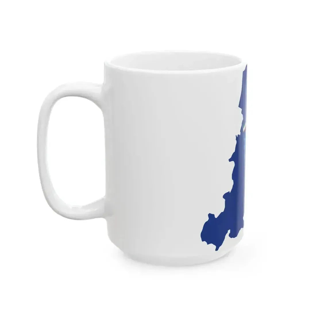 Flag map of the Province of Bologna (Italy) White Coffee Mug - Go Mug Yourself