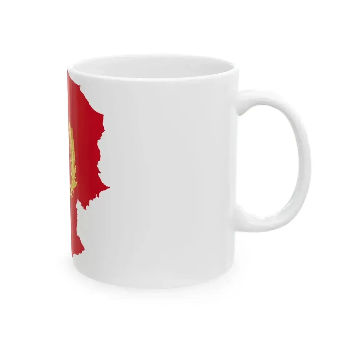 Flag map of the Province of Campobasso (Italy) White Coffee Mug - Go Mug Yourself
