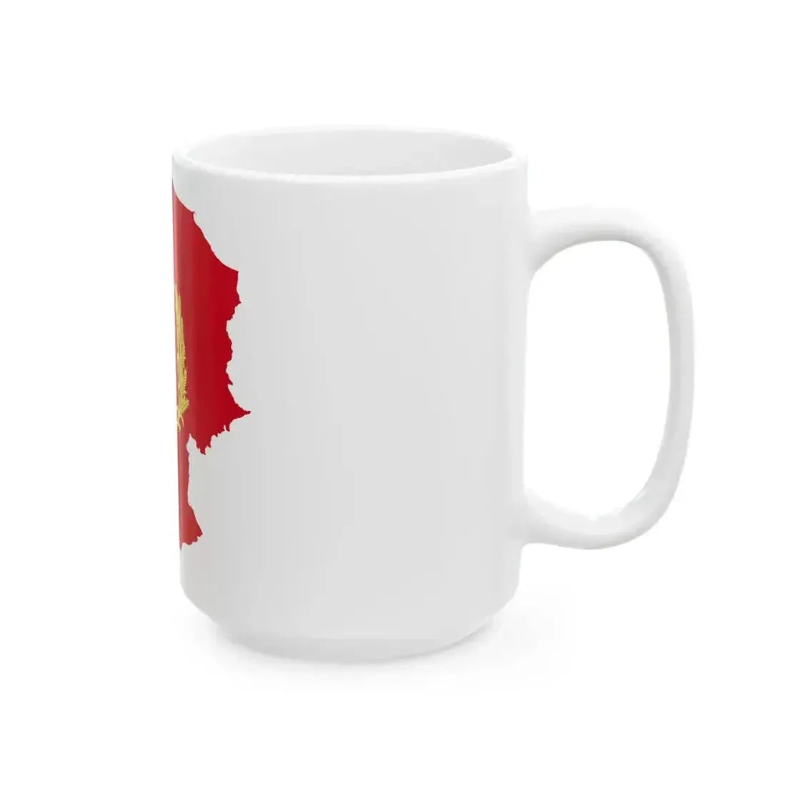 Flag map of the Province of Campobasso (Italy) White Coffee Mug - Go Mug Yourself