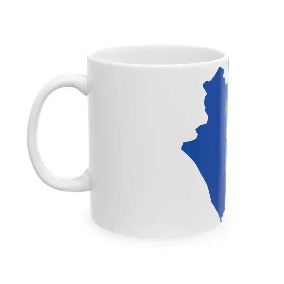 Flag map of the Province of Caserta (Italy) White Coffee Mug - Go Mug Yourself