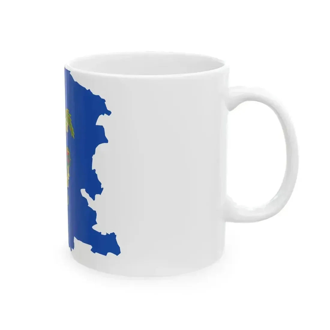 Flag map of the Province of Caserta (Italy) White Coffee Mug - Go Mug Yourself
