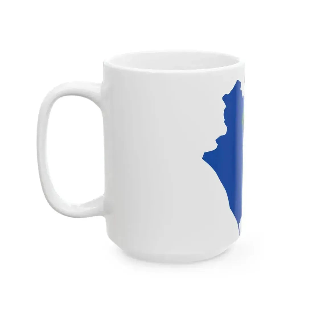 Flag map of the Province of Caserta (Italy) White Coffee Mug - Go Mug Yourself