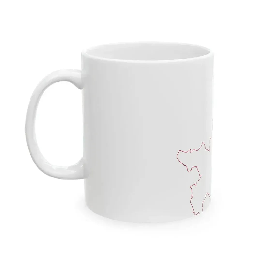 Flag map of the Province of Florence (Italy) White Coffee Mug - Go Mug Yourself