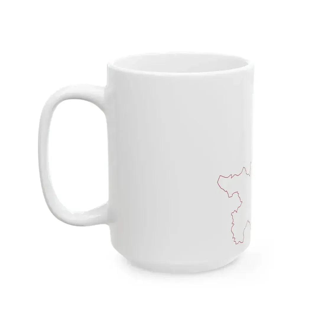 Flag map of the Province of Florence (Italy) White Coffee Mug - Go Mug Yourself