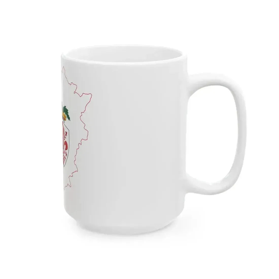 Flag map of the Province of Florence (Italy) White Coffee Mug - Go Mug Yourself