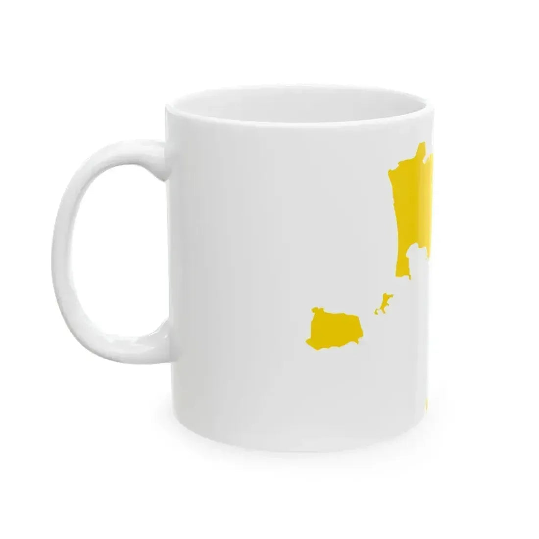 Flag map of the Province of Naples (Italy) White Coffee Mug - Go Mug Yourself