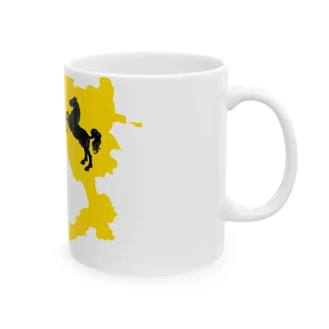 Flag map of the Province of Naples (Italy) White Coffee Mug - Go Mug Yourself