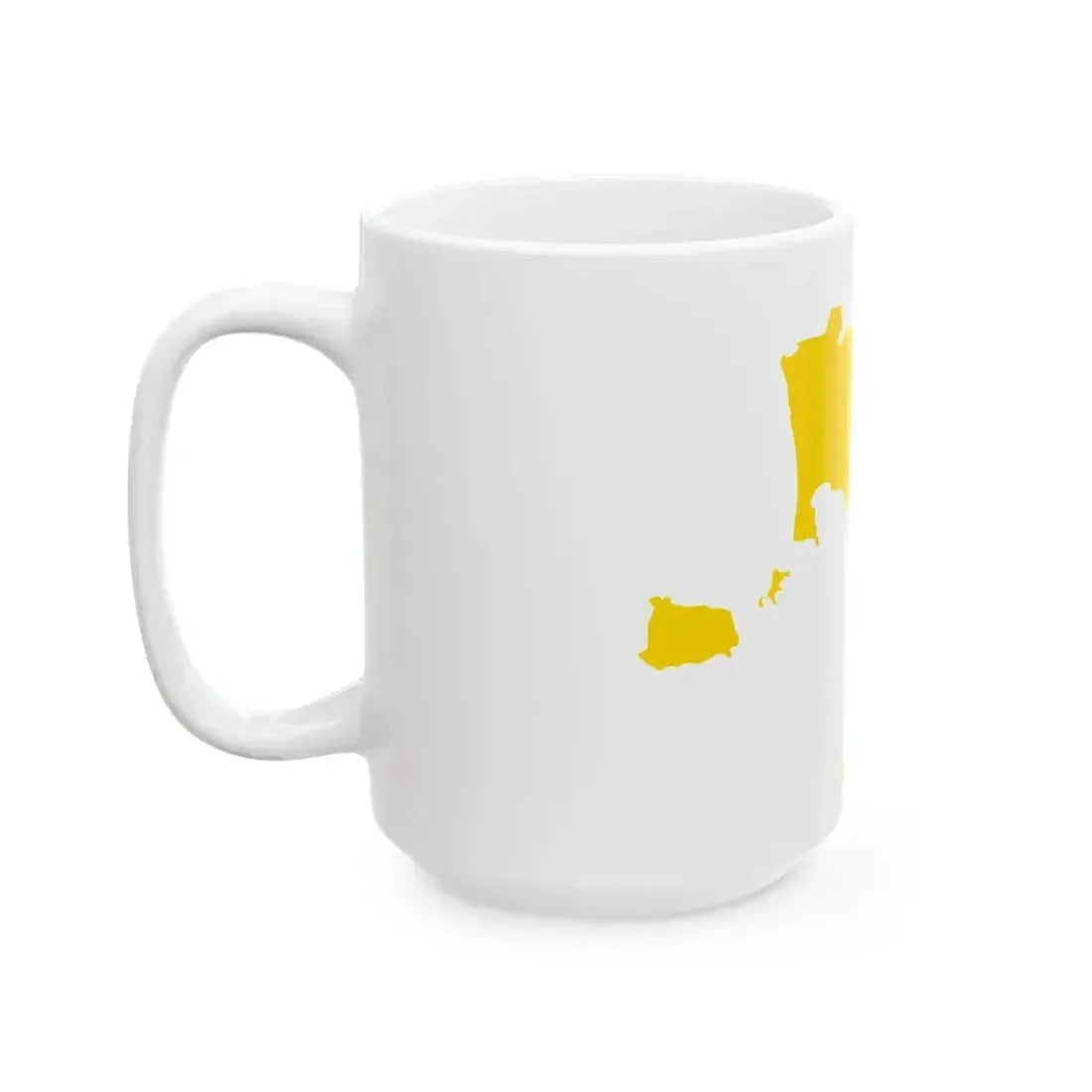 Flag map of the Province of Naples (Italy) White Coffee Mug - Go Mug Yourself