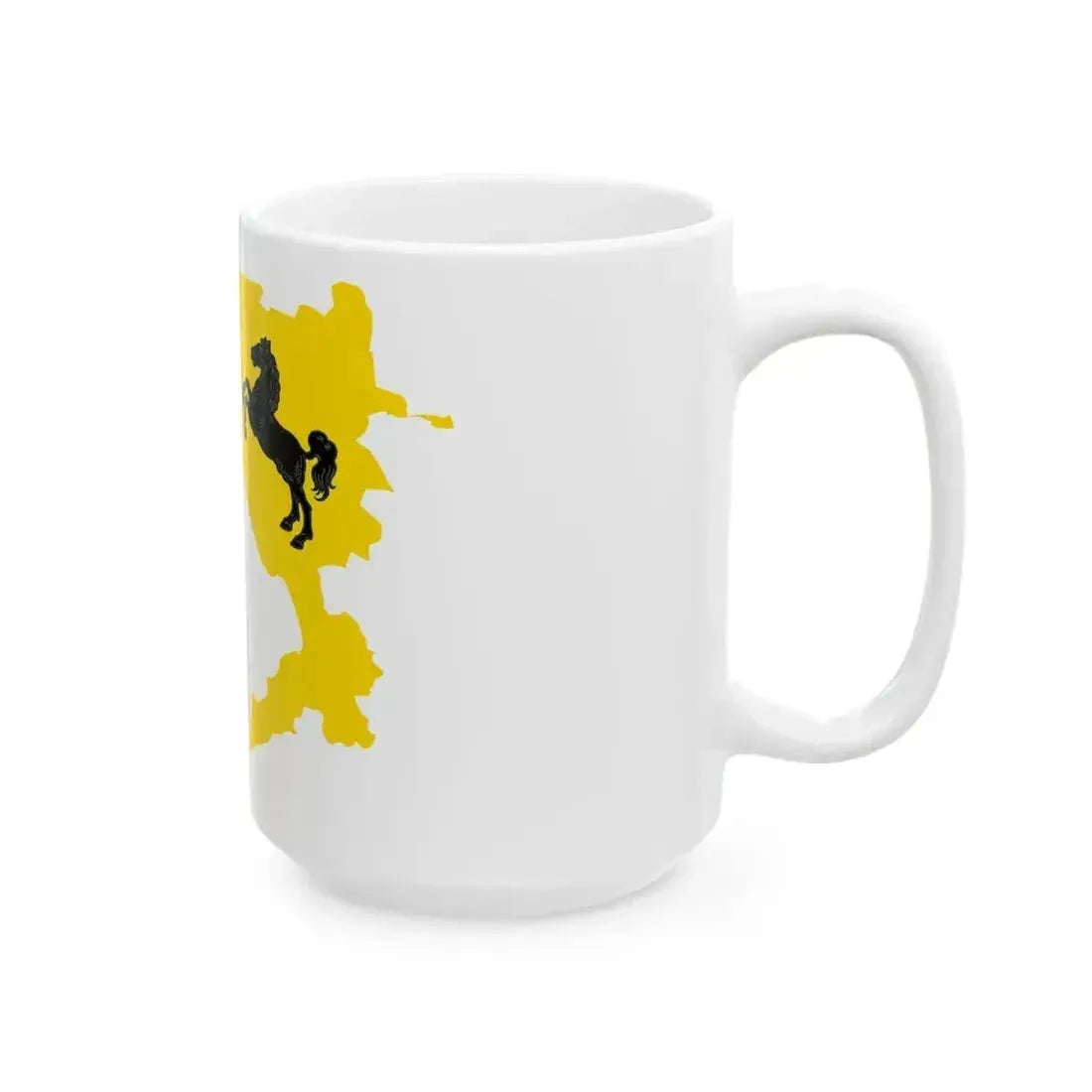 Flag map of the Province of Naples (Italy) White Coffee Mug - Go Mug Yourself