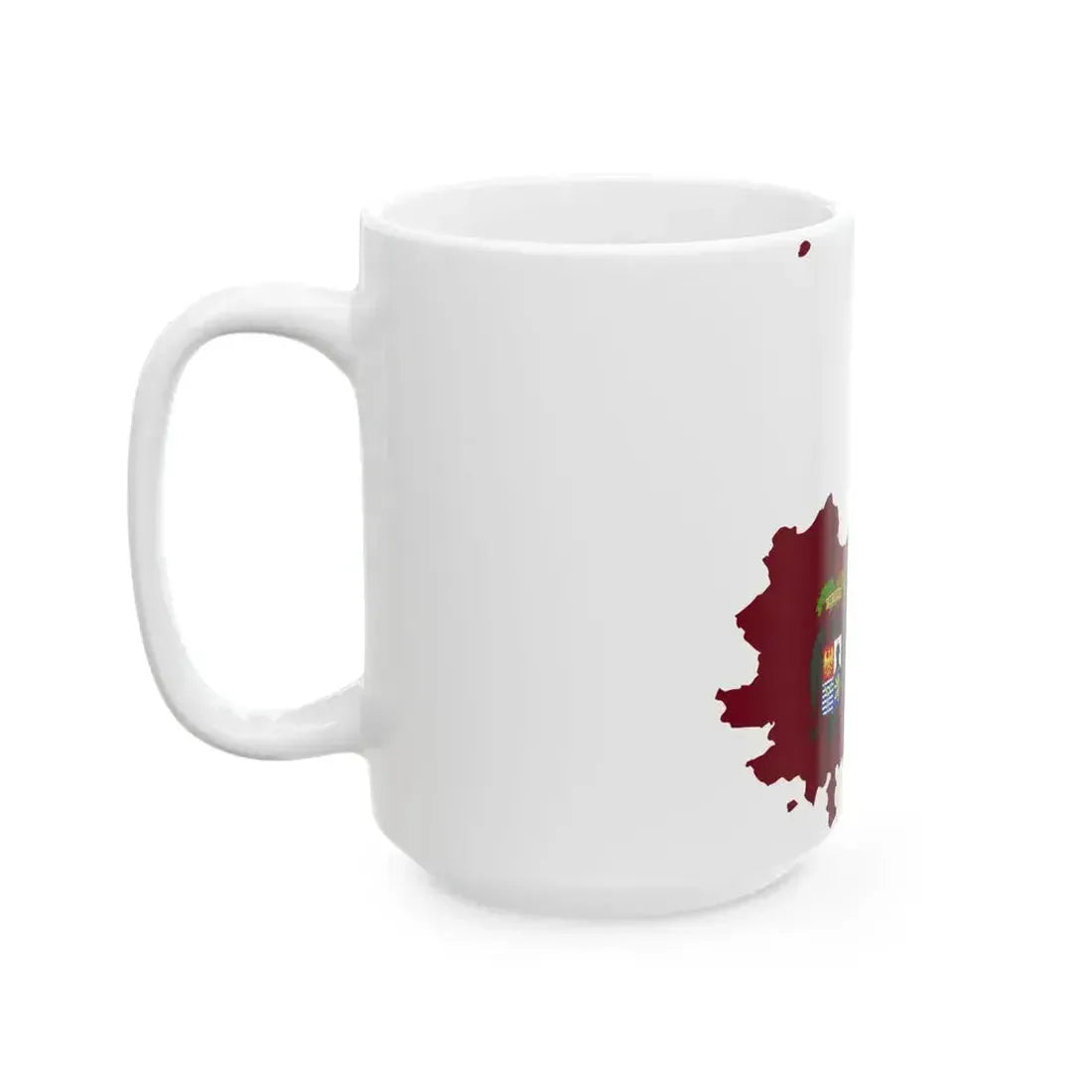 Flag map of the Province of Palermo (Italy) White Coffee Mug - Go Mug Yourself