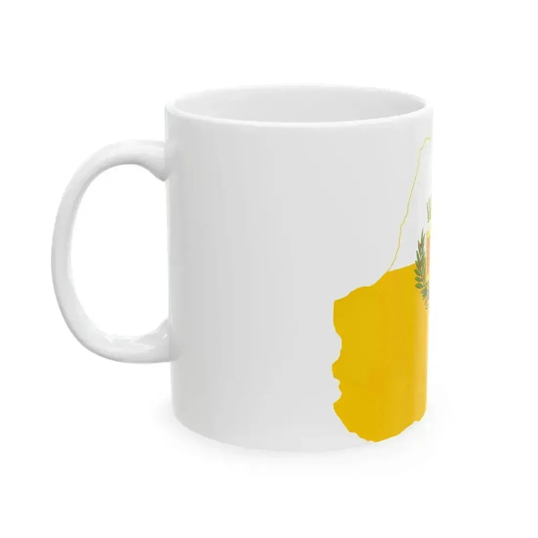 Flag map of the Province of Reggio Calabria (Italy) White Coffee Mug - Go Mug Yourself