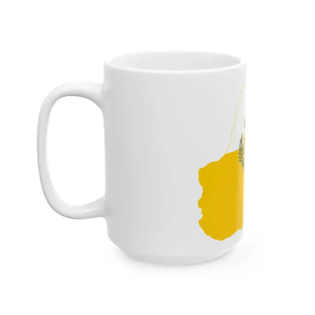 Flag map of the Province of Reggio Calabria (Italy) White Coffee Mug - Go Mug Yourself