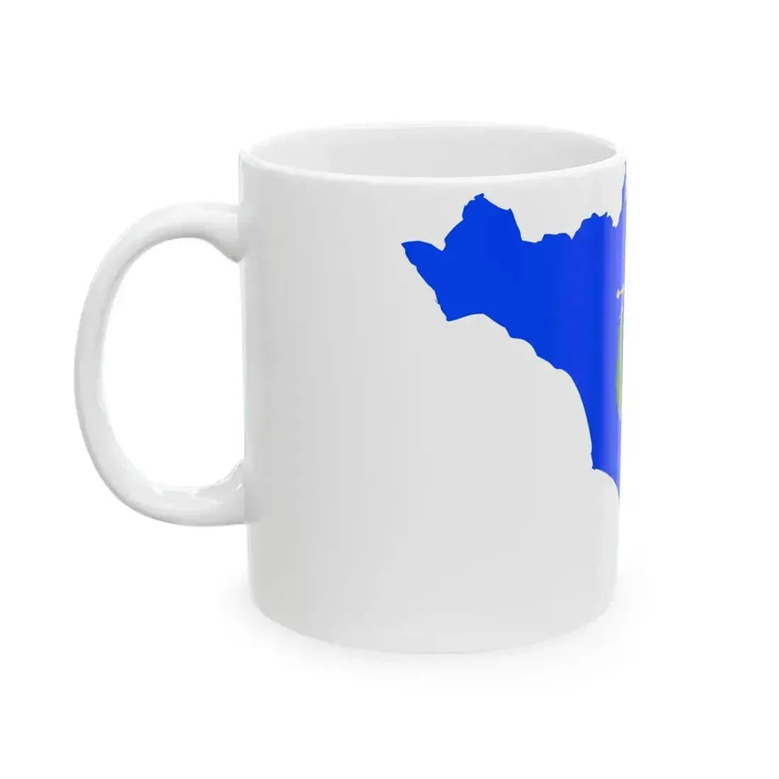Flag map of the Province of Rome (Italy) White Coffee Mug - Go Mug Yourself
