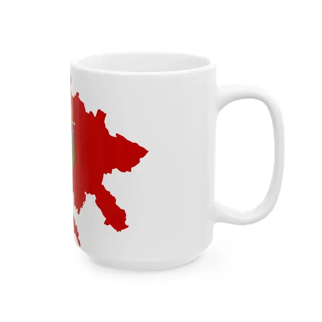 Flag map of the Province of Rome (Italy) White Coffee Mug - Go Mug Yourself