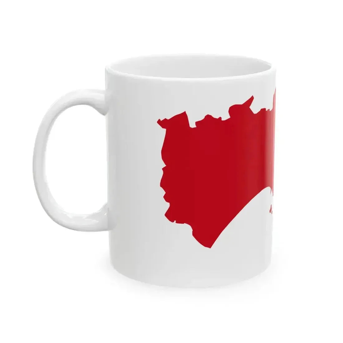 Flag map of the Province of Taranto (Italy) White Coffee Mug - Go Mug Yourself