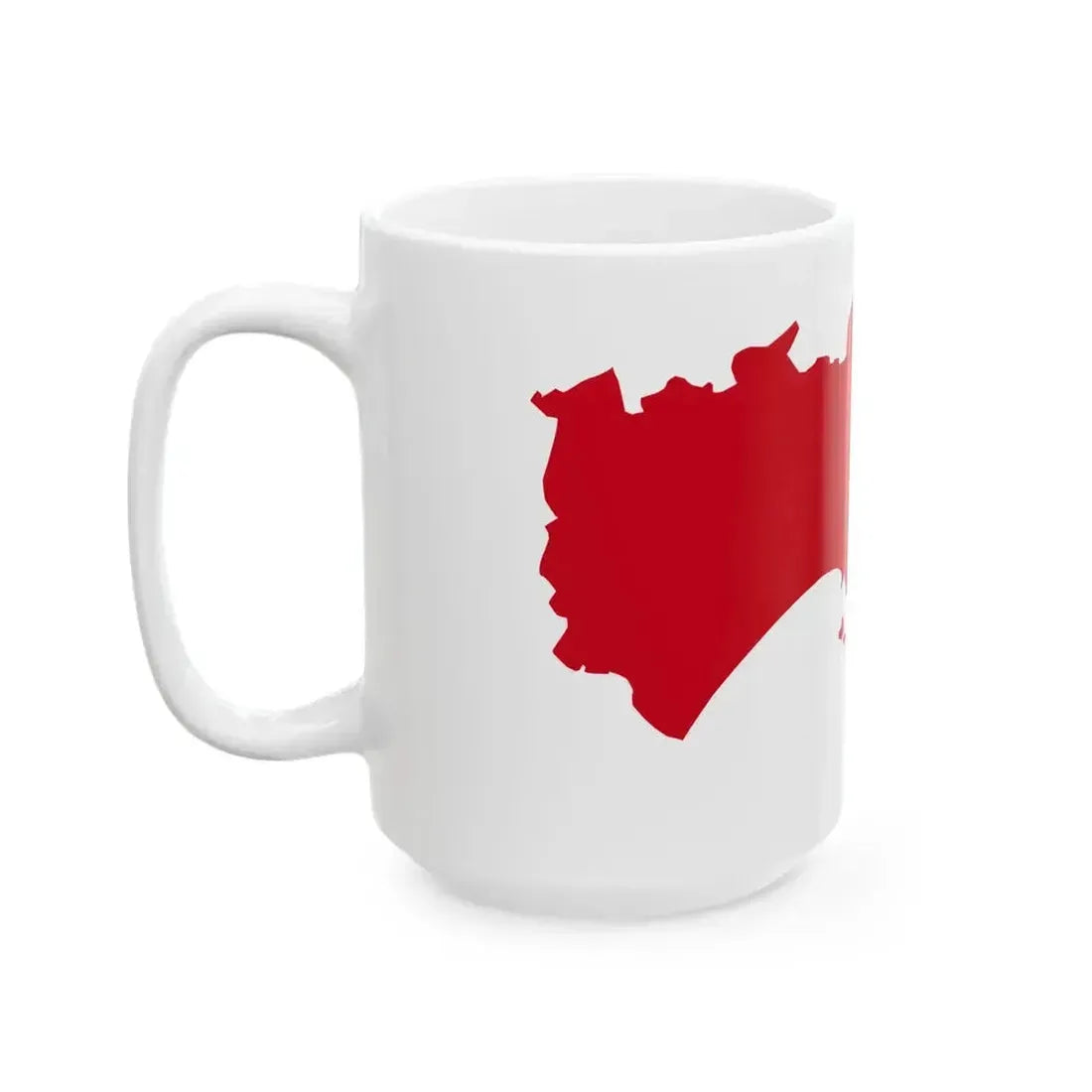 Flag map of the Province of Taranto (Italy) White Coffee Mug - Go Mug Yourself