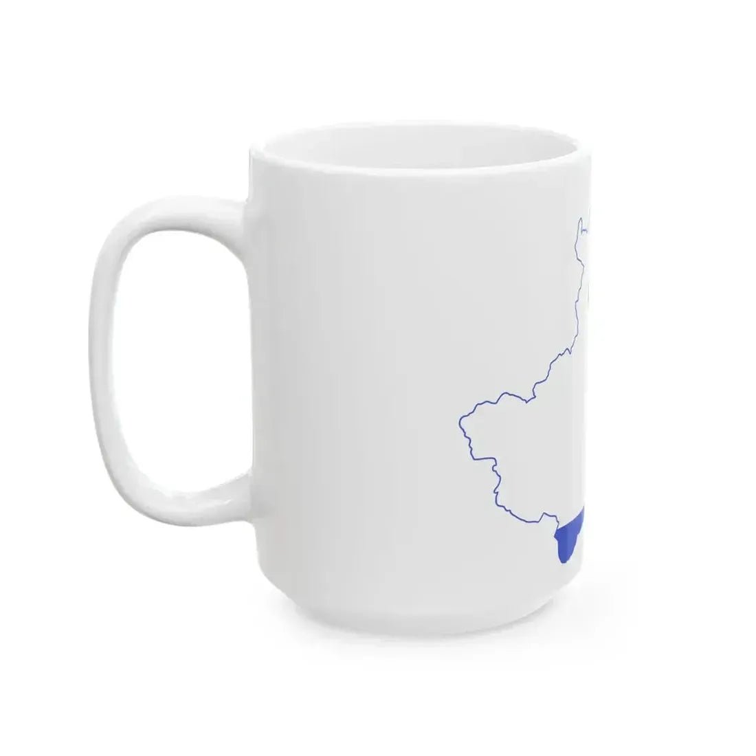 Flag map of the Province of Turin (Italy) White Coffee Mug - Go Mug Yourself