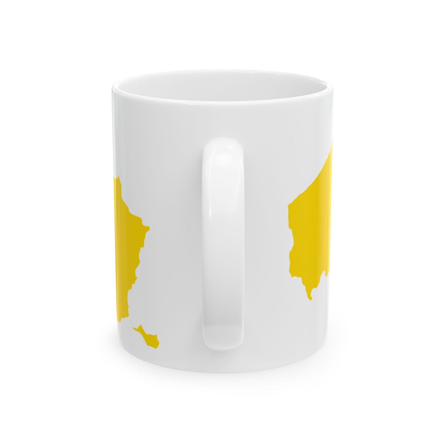 Flag map of the Region of Flanders (Belgium) White Coffee Mug-Go Mug Yourself