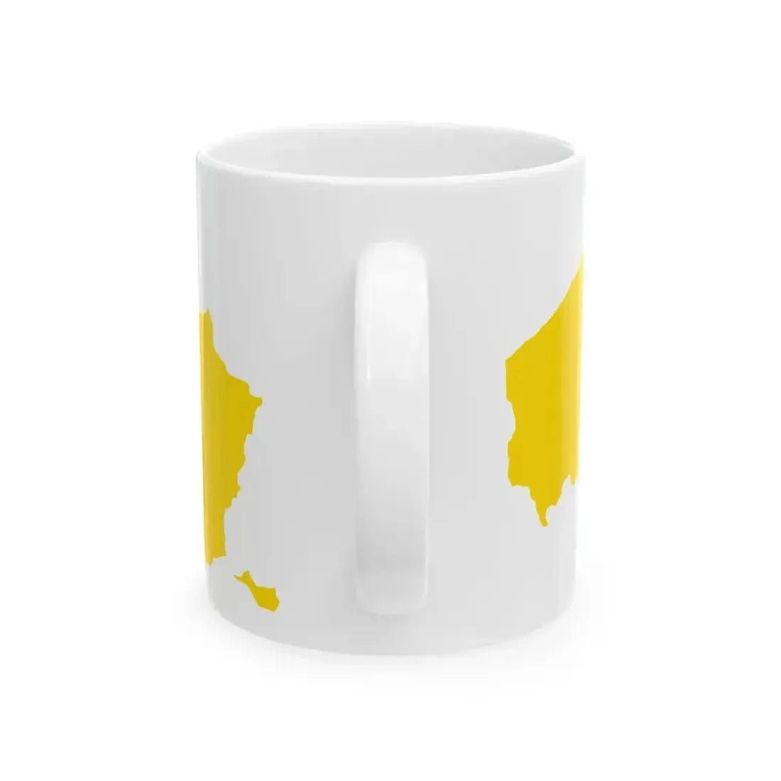Flag map of the Region of Flanders (Belgium) White Coffee Mug - Go Mug Yourself