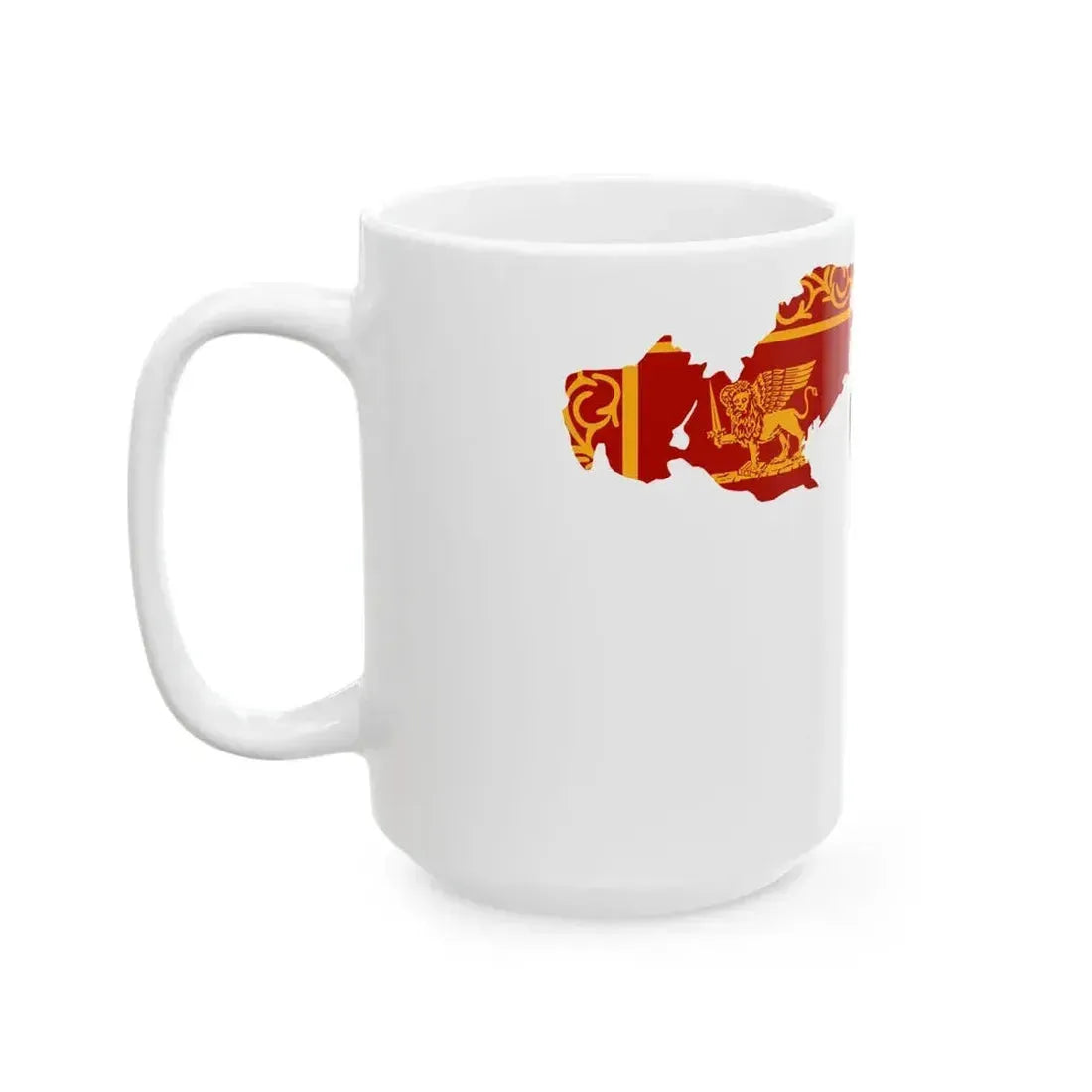 Flag map of the Republic of Venice 6971797 (Croatia) White Coffee Mug - Go Mug Yourself