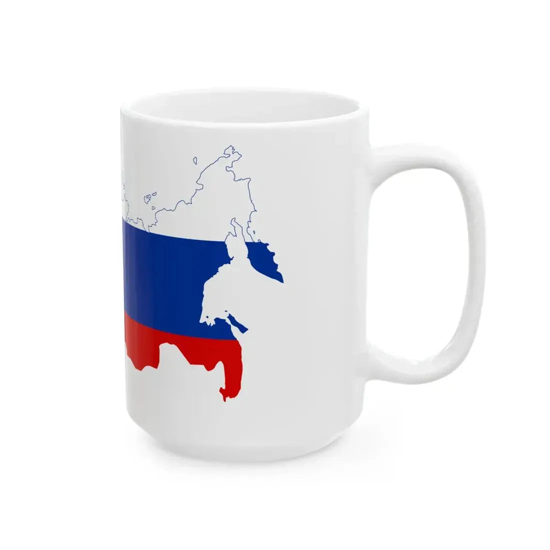 Flag-map of the Russian Empire (Russia) White Coffee Mug - Go Mug Yourself
