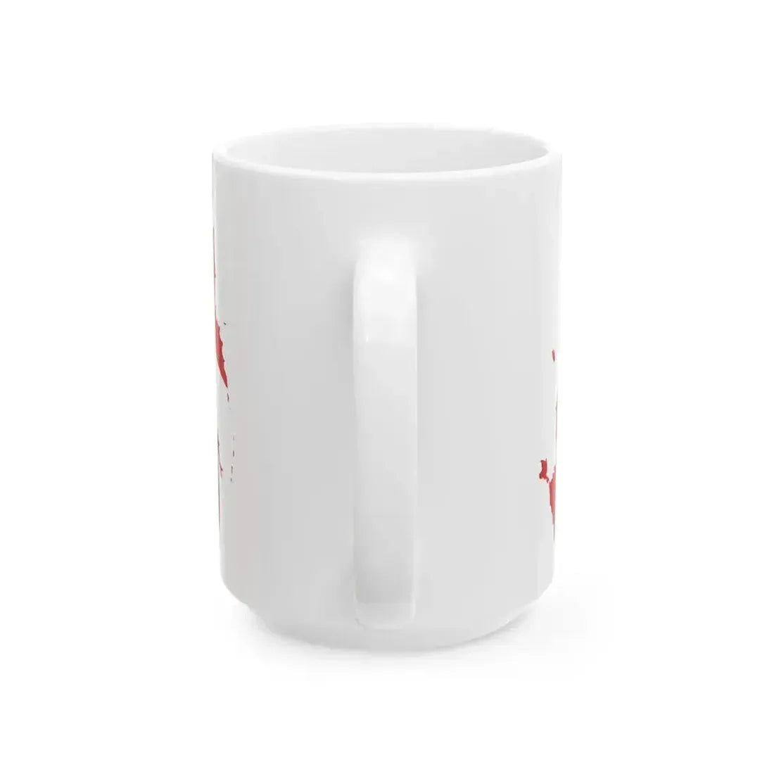 Flag map of the Russian SFSR 1945-1954 (Russia) White Coffee Mug - Go Mug Yourself