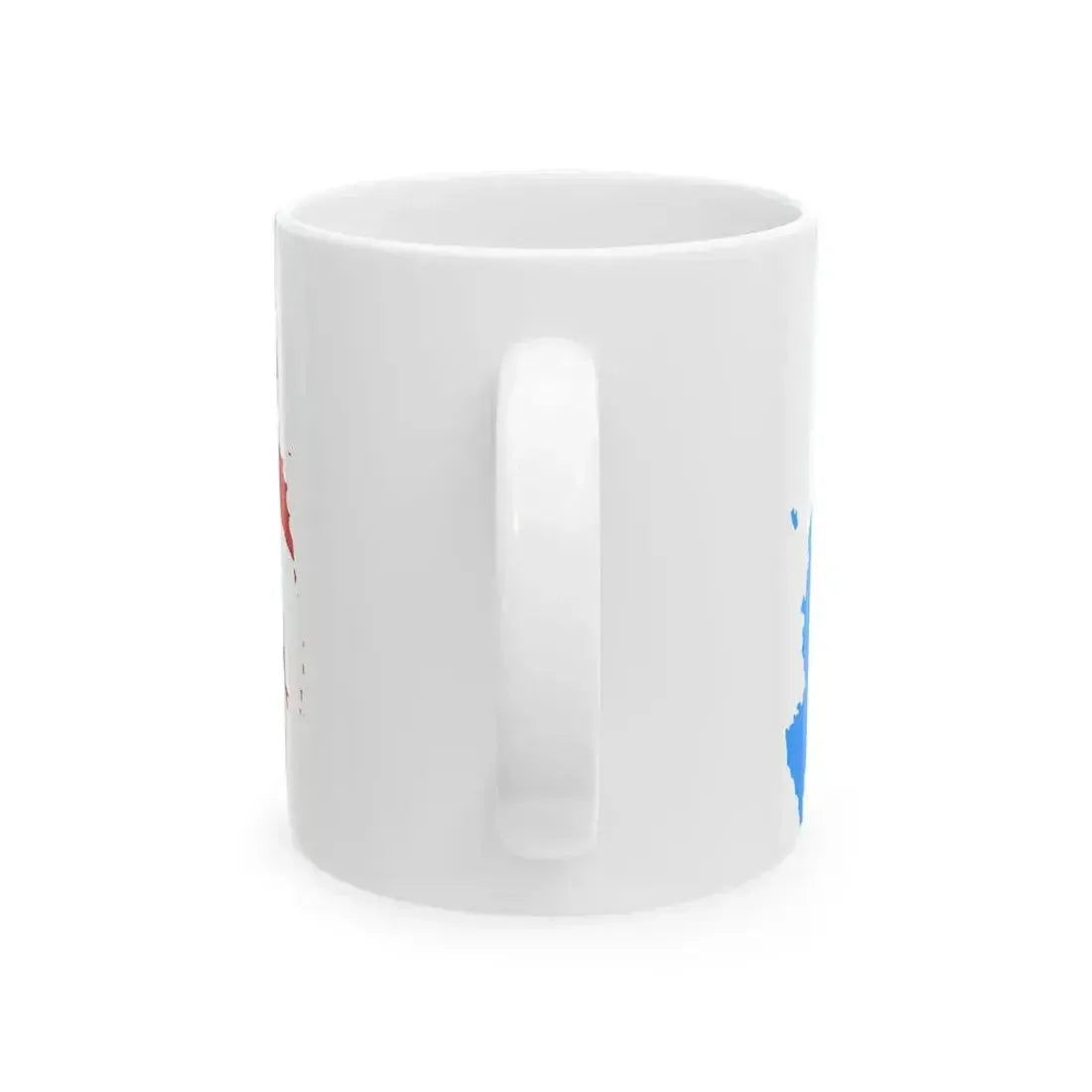 Flag map of the Russian SFSR 1954-1956 (Russia) White Coffee Mug - Go Mug Yourself