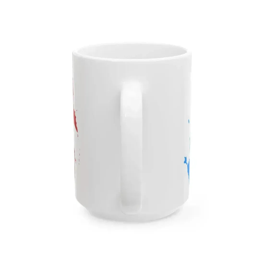 Flag map of the Russian SFSR 1954 (Russia) White Coffee Mug - Go Mug Yourself