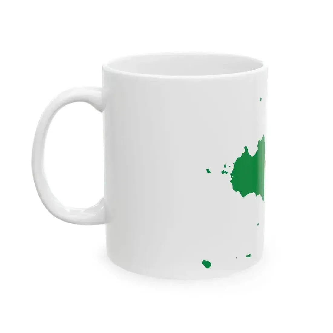 Flag map of the Sicilian Kingdom 1848-1849 (Italy) White Coffee Mug - Go Mug Yourself