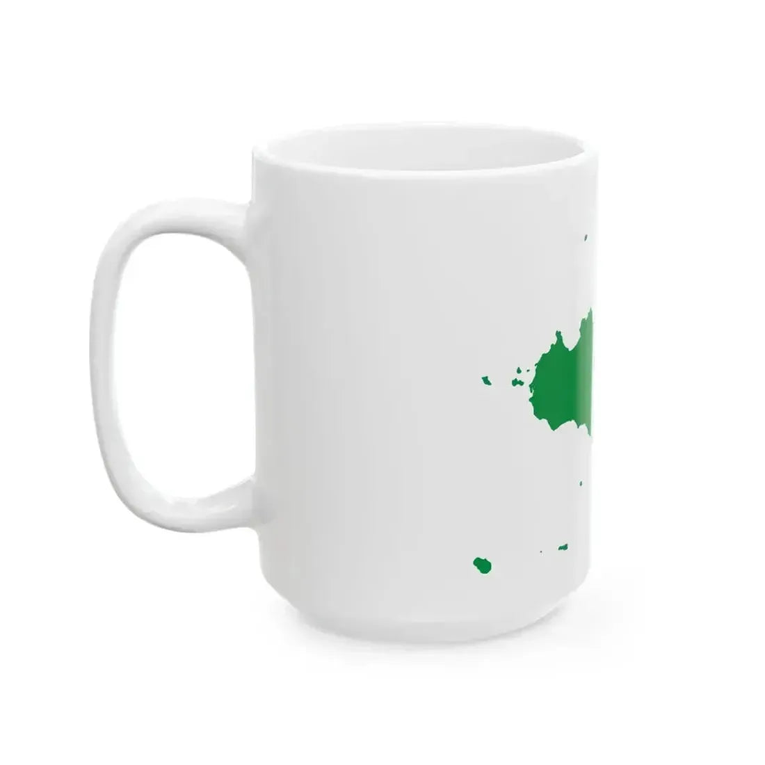 Flag map of the Sicilian Kingdom 1848-1849 (Italy) White Coffee Mug - Go Mug Yourself
