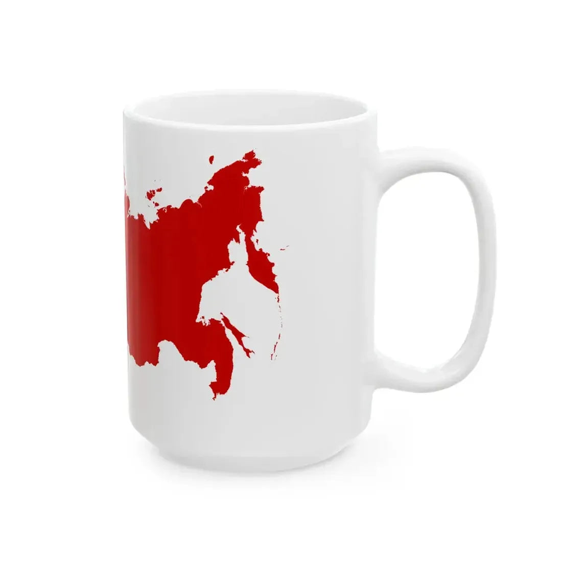 Flag-map of the Soviet Union version (Russia) White Coffee Mug - Go Mug Yourself