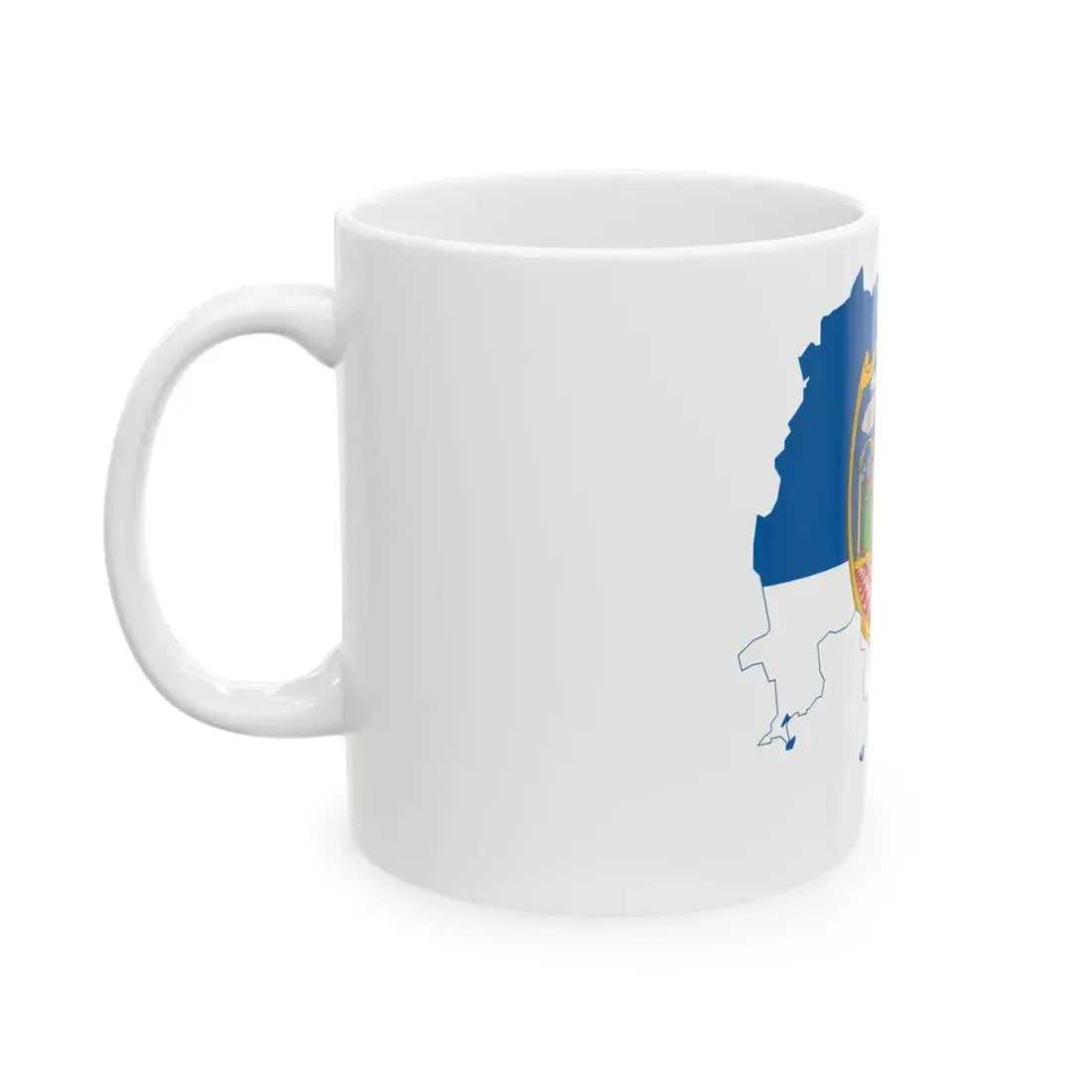 Flag-map of Tolna County (Hungary) White Coffee Mug - Go Mug Yourself