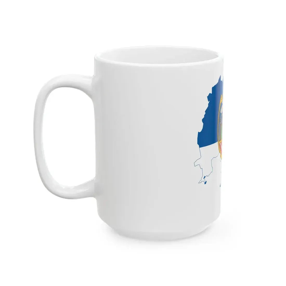 Flag-map of Tolna County (Hungary) White Coffee Mug - Go Mug Yourself