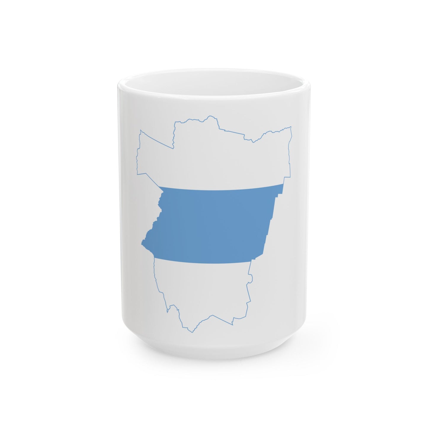 Flag-map of Tucuman Province (Argentina) White Coffee Mug-15oz-Go Mug Yourself