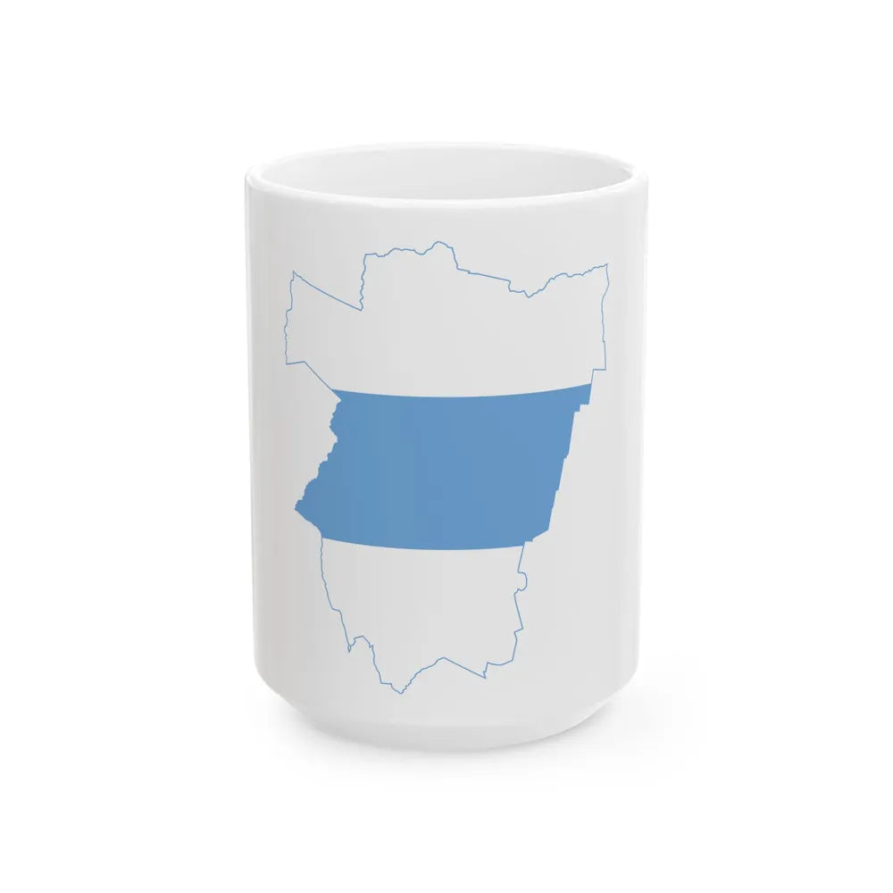 Flag-map of Tucuman Province (Argentina) White Coffee Mug 15oz - Go Mug Yourself