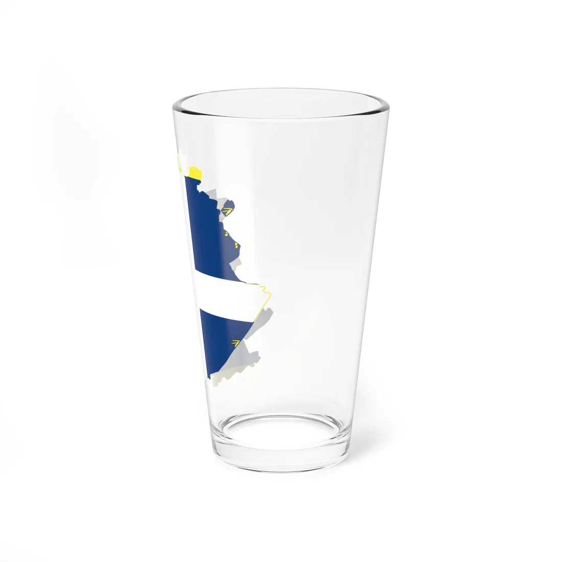 Flag map of Turin (Italy) Pint Glass 16oz - Go Mug Yourself