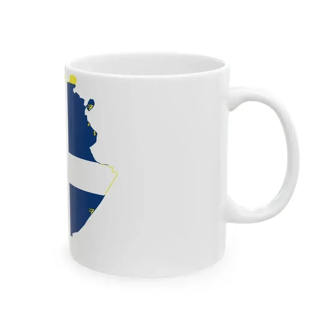 Flag map of Turin (Italy) White Coffee Mug - Go Mug Yourself