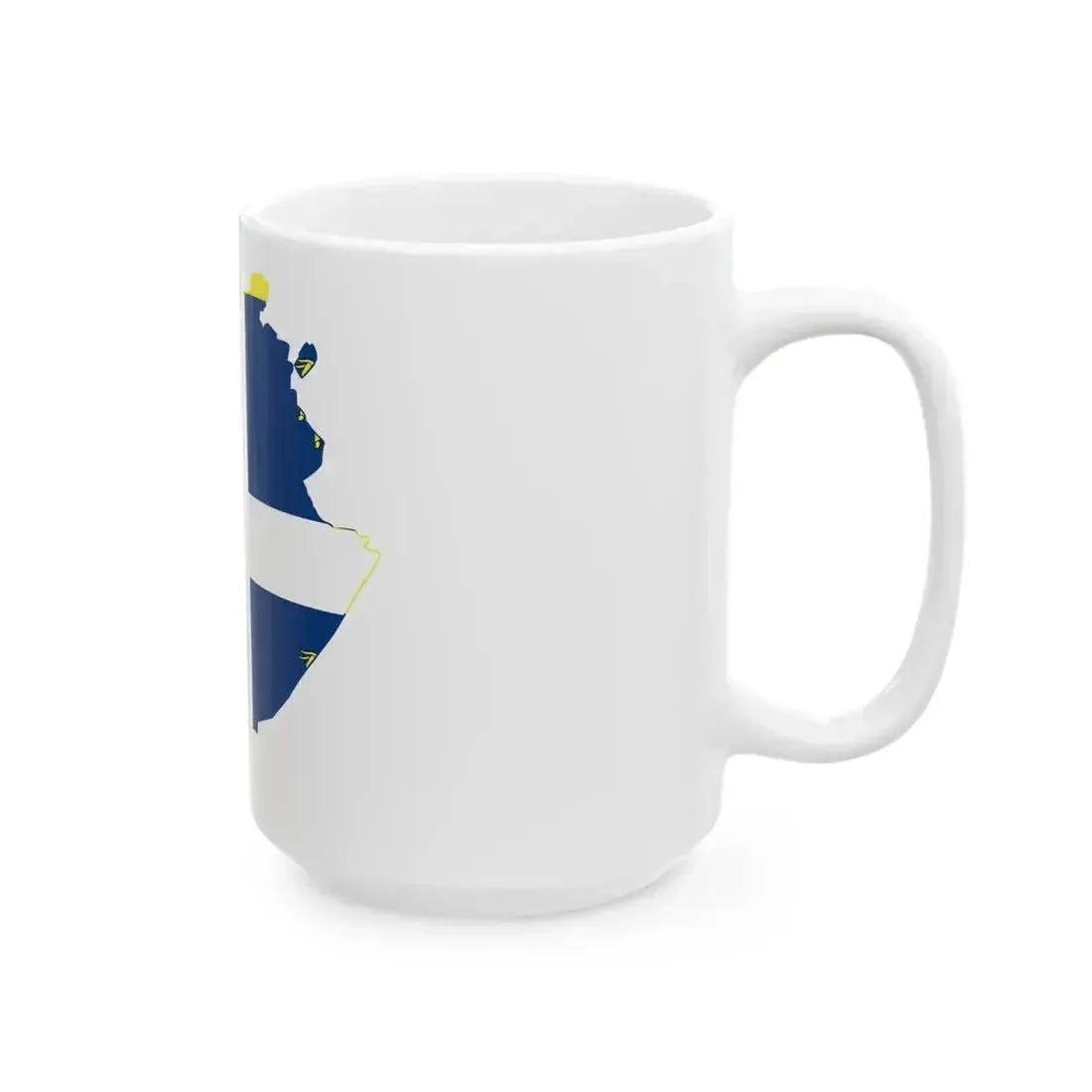 Flag map of Turin (Italy) White Coffee Mug - Go Mug Yourself