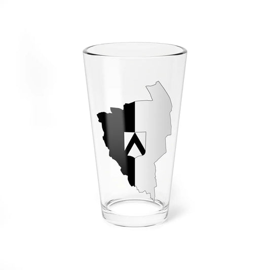 Flag map of Udine (Italy) Pint Glass 16oz 16oz - Go Mug Yourself