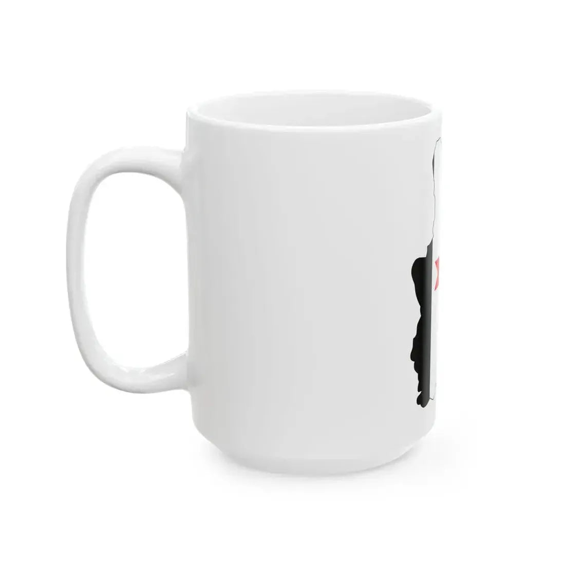 Flag-map of Udmurtia (Russia) White Coffee Mug - Go Mug Yourself