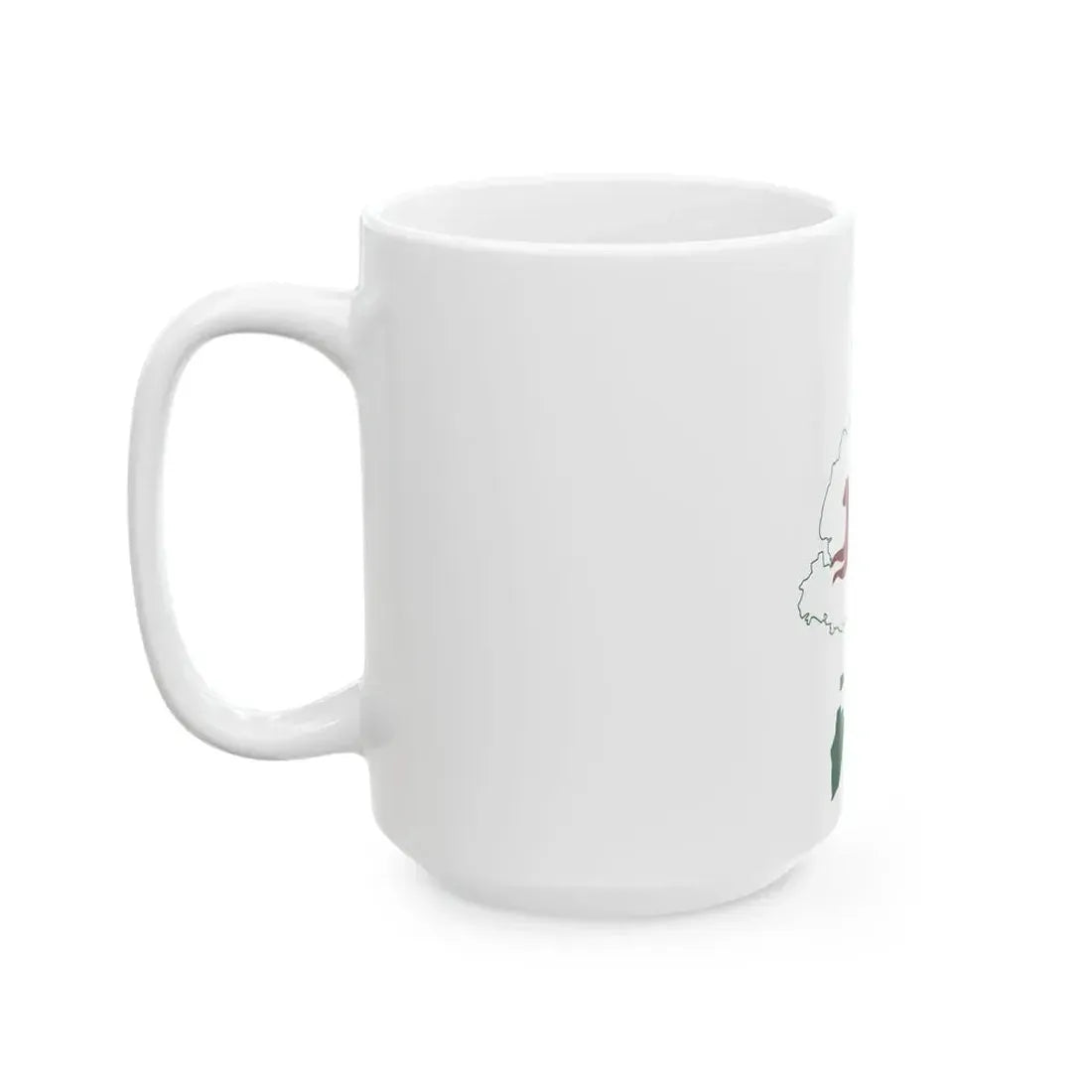 Flag-map of Ufa (Russia) White Coffee Mug - Go Mug Yourself