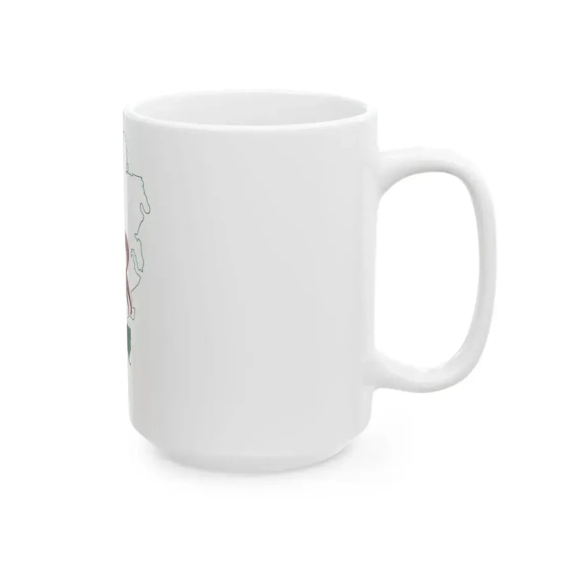 Flag-map of Ufa (Russia) White Coffee Mug - Go Mug Yourself
