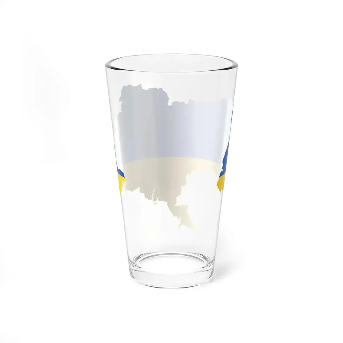 Flag map of Ukraine April 17 2022 (Ukraine) Pint Glass 16oz - Go Mug Yourself