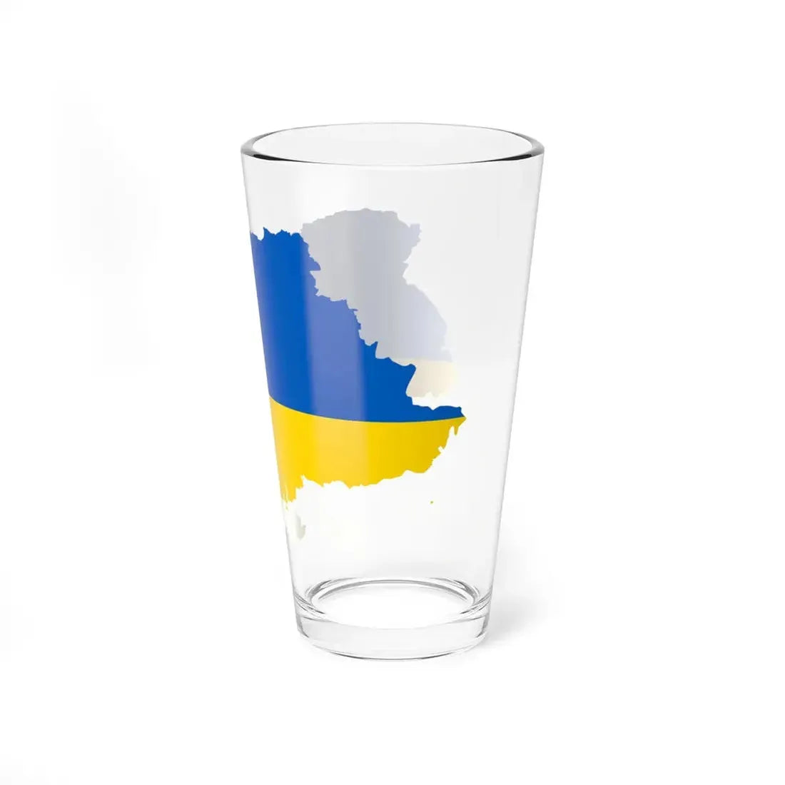 Flag map of Ukraine April 17 2022 (Ukraine) Pint Glass 16oz - Go Mug Yourself