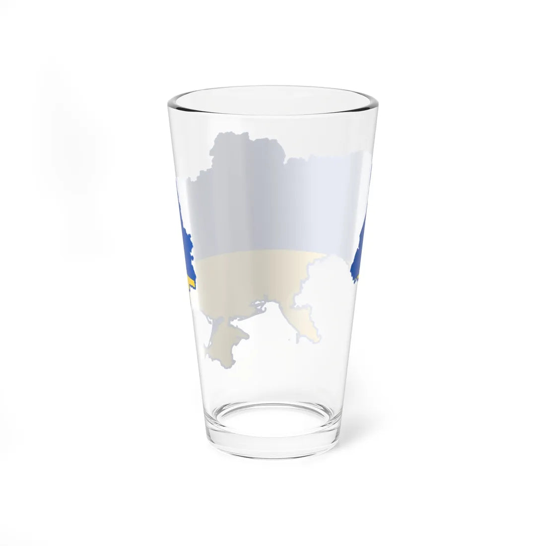 Flag map of Ukraine Belgorod (Ukraine) Pint Glass 16oz - Go Mug Yourself
