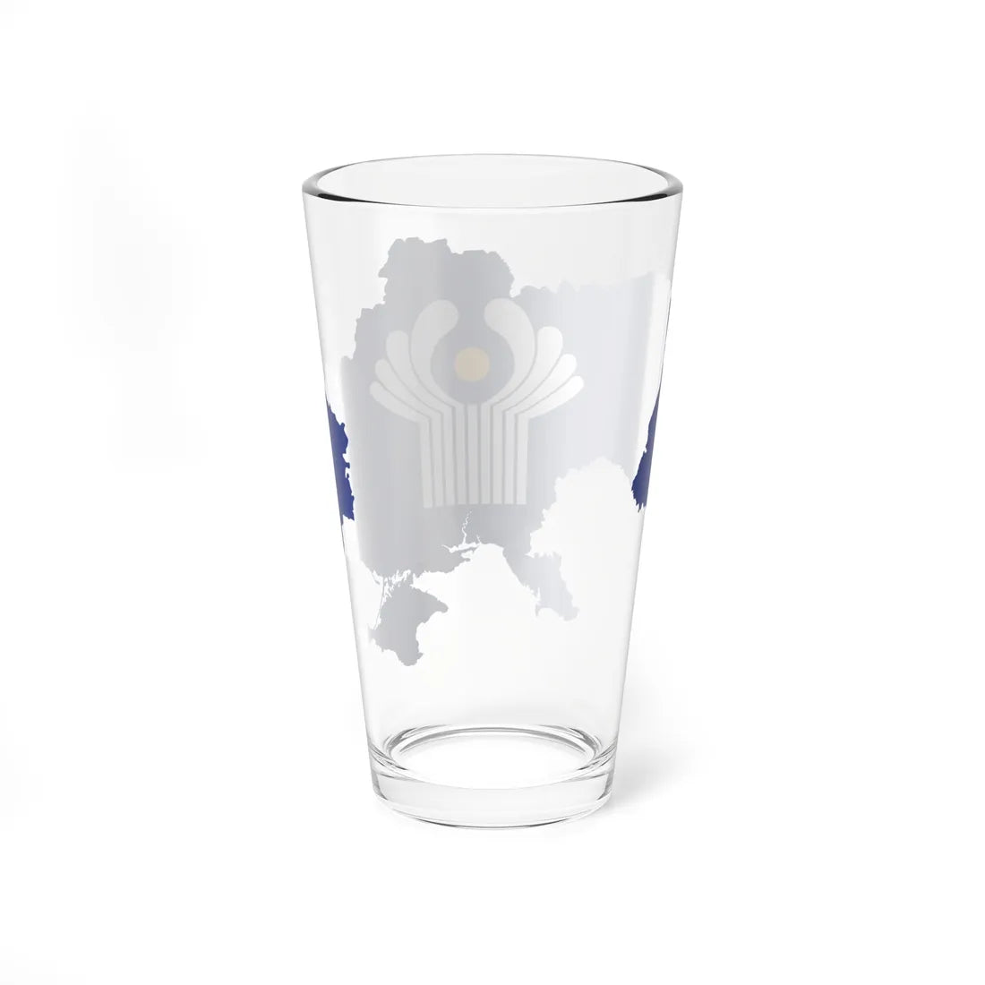 Flag-map of Ukraine CIS de facto (Ukraine) Pint Glass 16oz - Go Mug Yourself